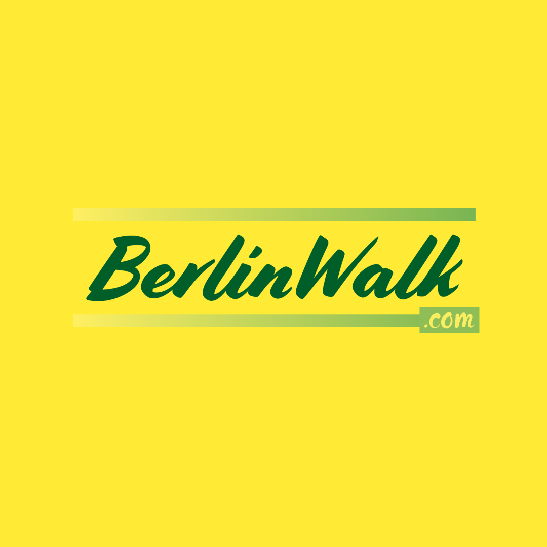 BerlinWalk logo on yellow background
